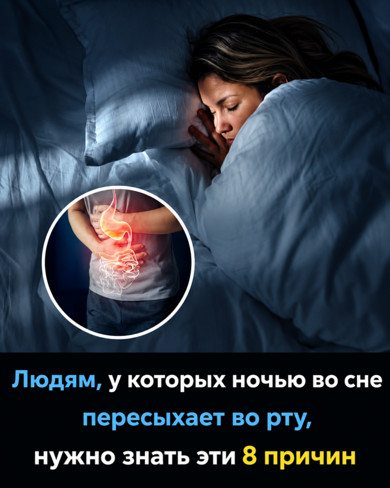 Людям, которые просыпаются по ночам от ощущения сухости во рту, стоит узнать об этих 8 причинах