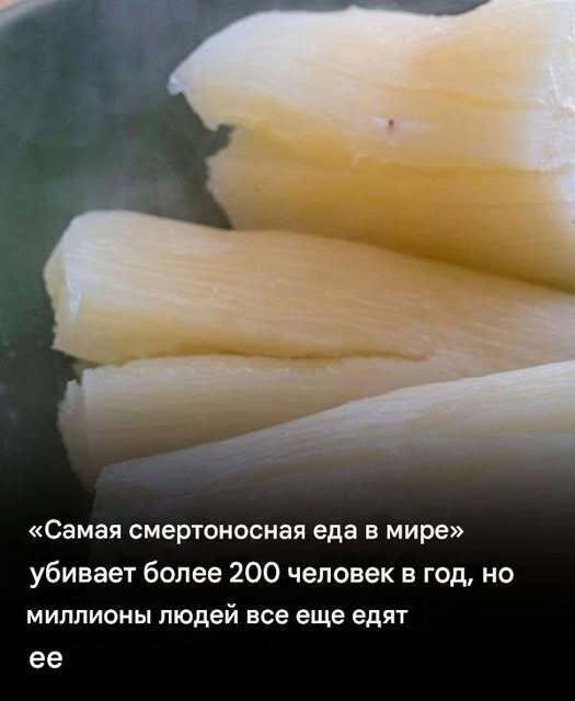 Ого! Я тоже это ем «Самая смертоносная еда» в мире убивает 200 человек каждый год