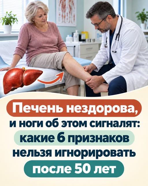 Печень нездорова, и ноги об этом сигналят: какие 6 признаков нельзя игнорировать после 50 лет 