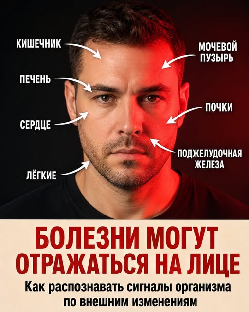 Лицо может многое рассказать о состоянии организма: учимся замечать и понимать внешние сигналы здоровья. Все подробности — в первом комментарии.