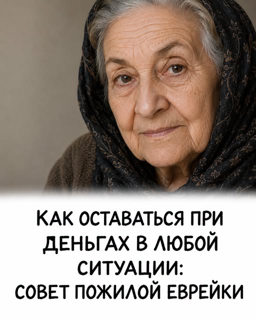 Как всегда оставаться при деньгах: совет старой еврейки. Делюсь в первом комментарии