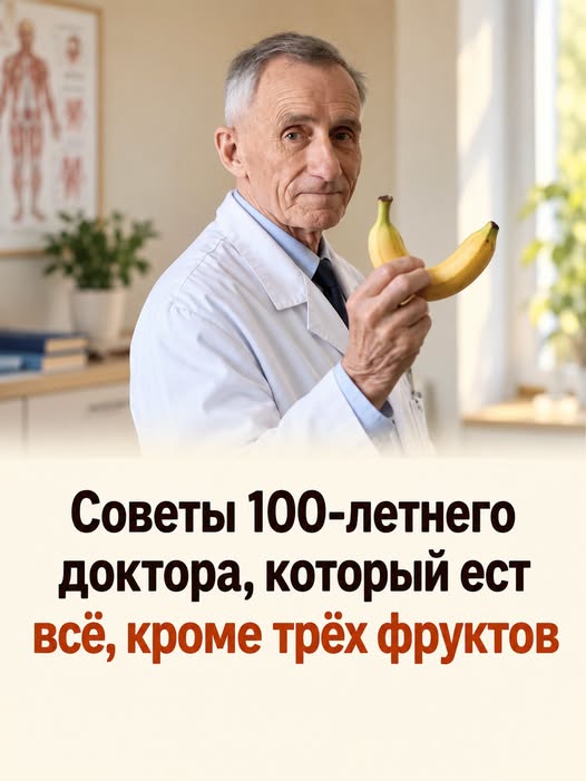 Советы 100-летнего доктора, который ест всё, кроме трёх фруктов