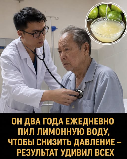 70-летний мужчина 2 года пил воду с лимоном, чтобы снизить высокое давление, но столкнулся с неожиданным последствием