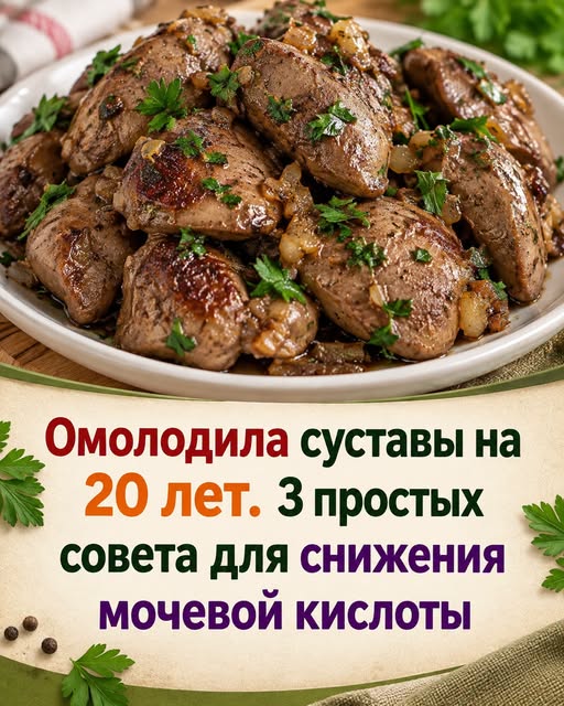 Омолодила суставы на 20 лет. 3 простых совета для снижения мочевой кислоты 👇👇👇