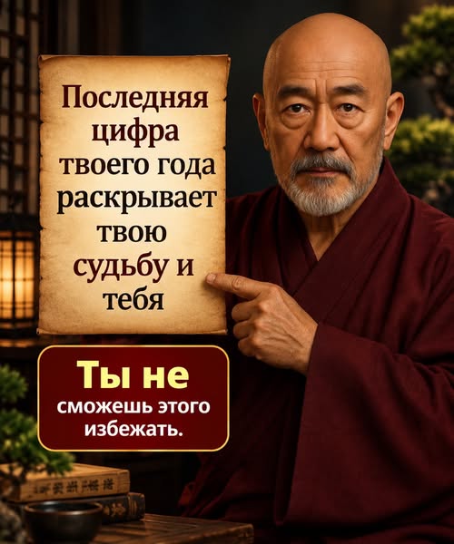 Последняя цифра года вашего рождения раскрывает вашу духовную судьбу (и это вовсе не случайность)
Смотри 1-й комментарий