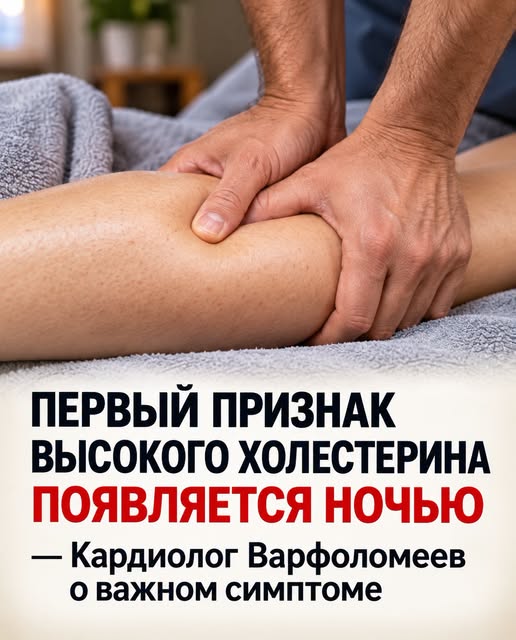 Первый признак повышенного холестерина порой дает о себе знать в ночное время — предупреждает кардиолог Варфоломеев
