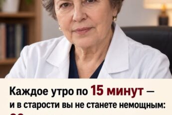 Всего по 15 минут каждое утро — и ты не превратишься в немощного старика. Этот 1 секрет ещё со времён СССР знала 90-летняя психиатр Богдановская. Делюсь им в первом комментарии